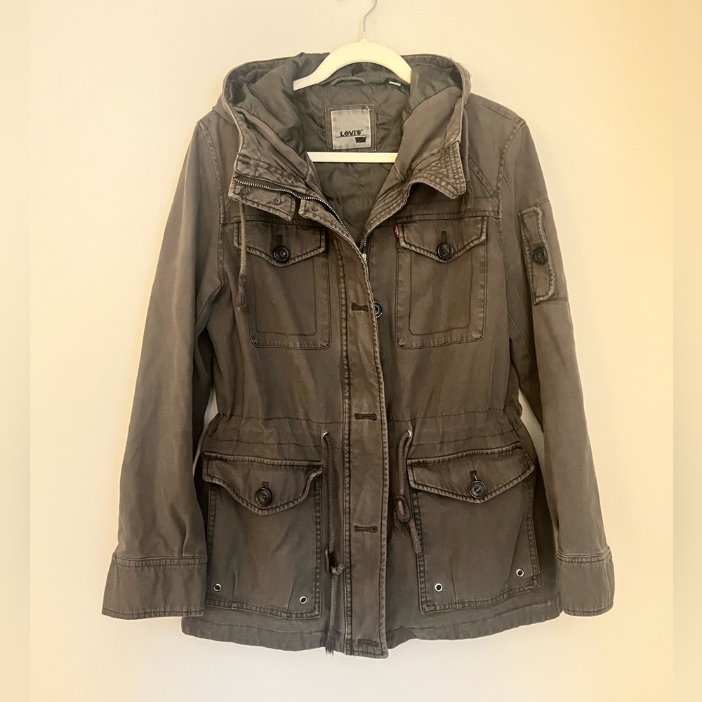 Levi's Dark Olive Hooded Jacket